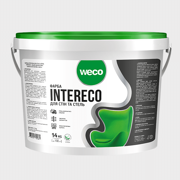 ФАРБА ДЛЯ СТІН ТА СТЕЛЬ “INTERECO”